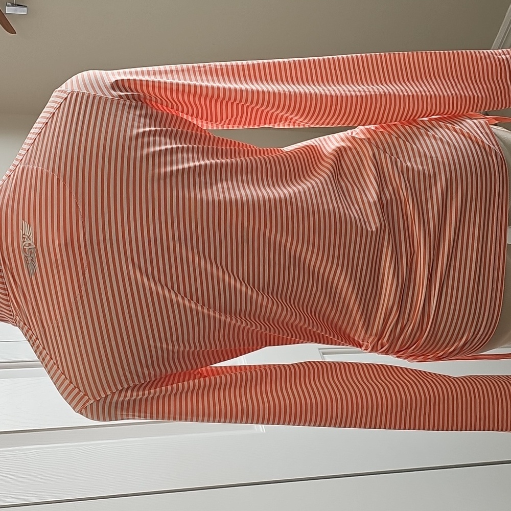 Straight Down Striped Quarter-Zip Pullover Top, G… - image 6